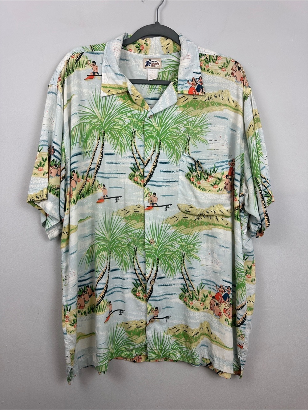 Vintage Men’s Cheroke Waikiki Wear Hawaiian Shirt Sz XL